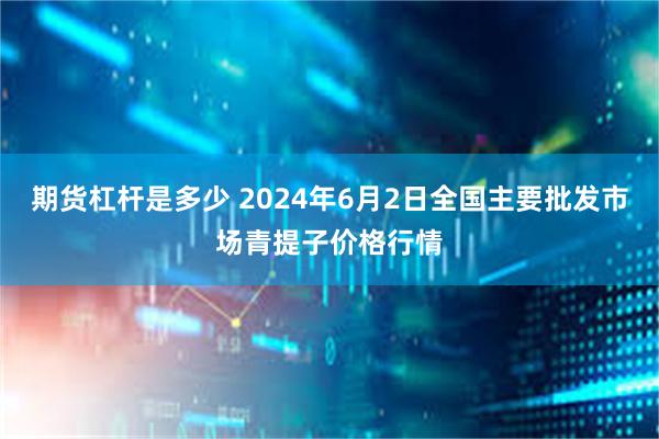 期货杠杆是多少 2024年6月2日全国主要批发市场青提子价格行情