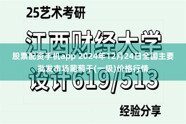 股票配资手机app 2024年12月24日全国主要批发市场葡萄干(一级)价格行情