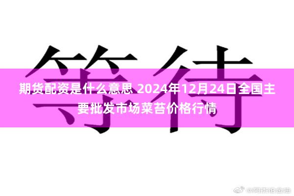 期货配资是什么意思 2024年12月24日全国主要批发市场菜苔价格行情