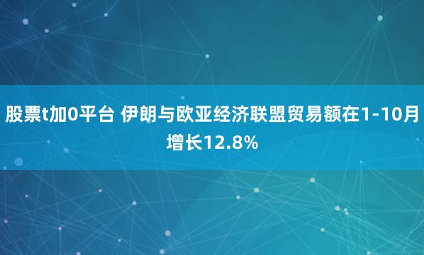 股票t加0平台 伊朗与欧亚经济联盟贸易额在1-10月增长12.8%